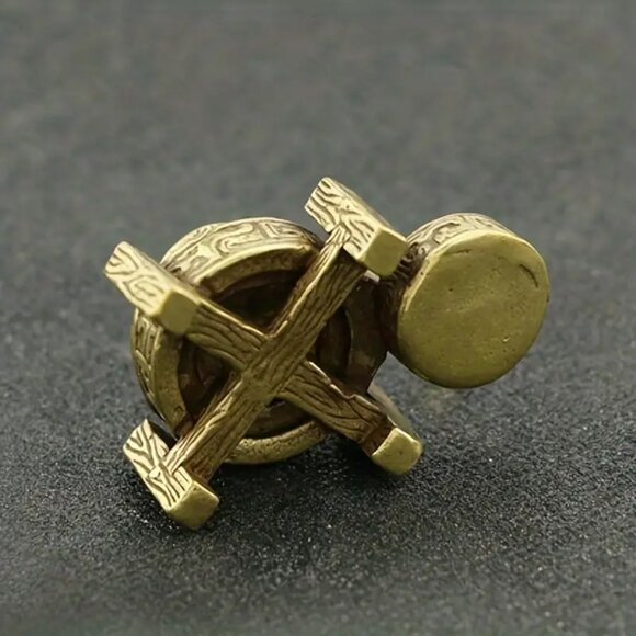 Final Price Metal Stone Mill Incense Burner - Elevate Your Home Deco - NEW - Picture 4 of 5